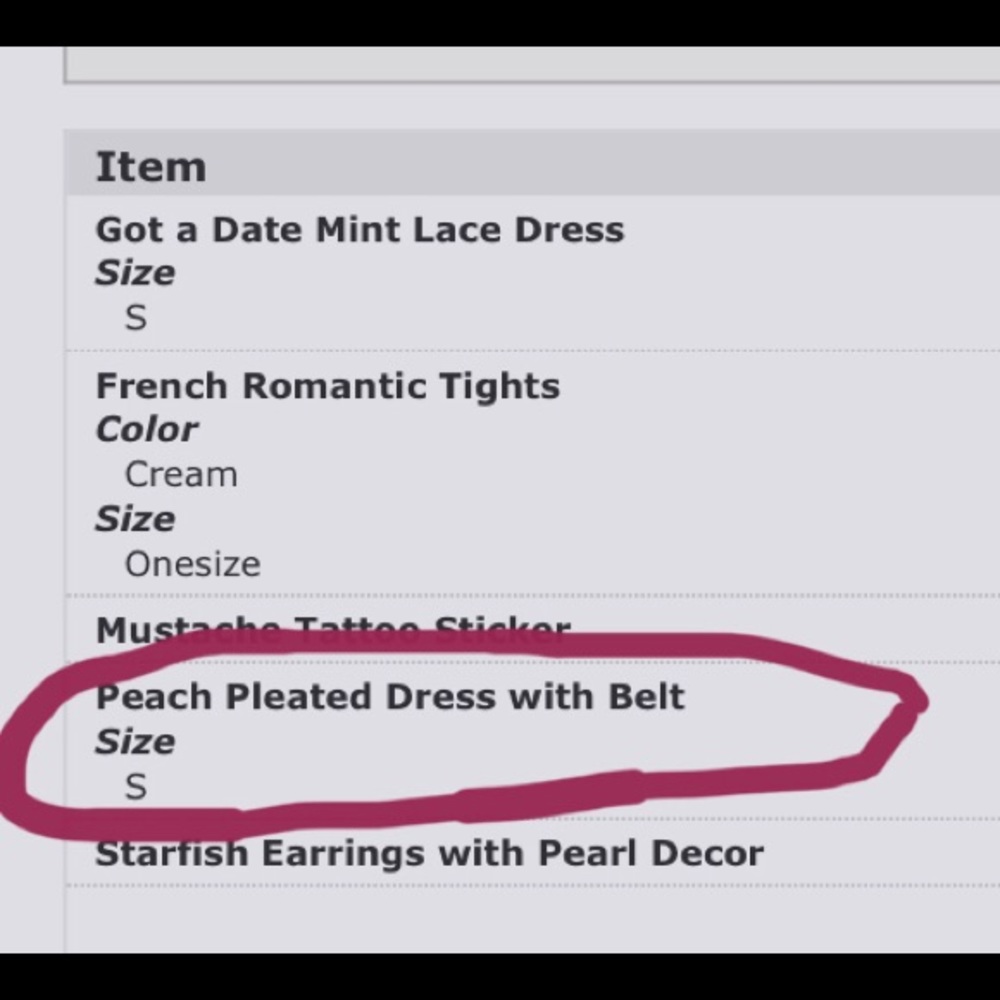 Chicwish peach pleated belt dress, S - Picture 8 of 9